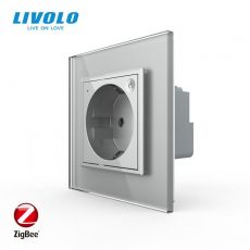 LIVOLO ZigBee zásuvka EU - strieborná VL-C7C1Z-15