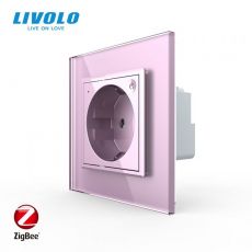 LIVOLO ZigBee zásuvka EU - ružová VL-C7C1Z-17
