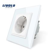 LIVOLO VL-C7C1-11 Elektrická zásuvka EU - biela