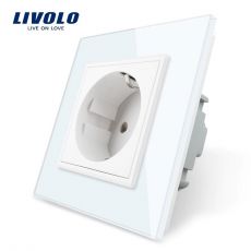 LIVOLO VL-C7C1-11 Elektrická zásuvka EU - biela