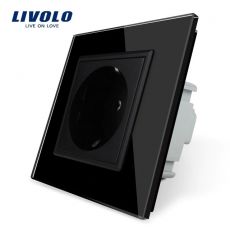 LIVOLO VL-C7C1-12 Elektrická zásuvka EU - čierna