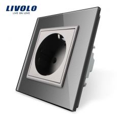 LIVOLO VL-C7C1-15 Elektrická zásuvka EU - strieborná