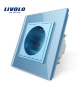 LIVOLO VL-C7C1-19 Elektrická zásuvka EU - modrá