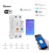WiFi inteligentný spínač 2P s meraním spotreby elektrickej energie + Prúdový chránič