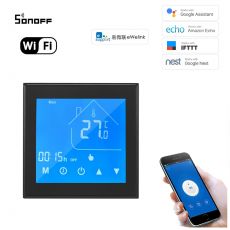 Dotykový WiFi inteligentný LCD Termostat GB eWelink app BLACK