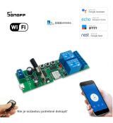 2 kanálový inteligentný WiFi switch 7-32V DC/AC + RF dialkové ovládanie