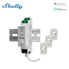 Shelly Pro 3EM, merač spotreby - 120A, WiFi, LAN, BT
