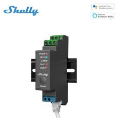 Shelly PRO 2 WiFi + Ethernet 2-gangový inteligentný reléový prepínač s podporou na DIN lištu