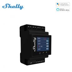 Shelly PRO 4PM WiFi + Ethernet 4-gangový inteligentný reléový spínač s meračom výkonu