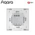AQARA Inteligentný nástenný vypínač H1 EU (bez neutrálu, 2kanálový)