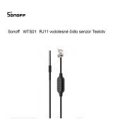 Sonoff WTS01 RJ11 vodotesné čidlo senzor