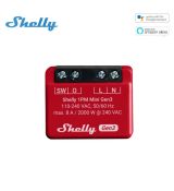Shelly PLUS 1PM Mini GEN3, jednokanálový prepínač inteligentného relé WiFi, s meračom spotreby(8A)